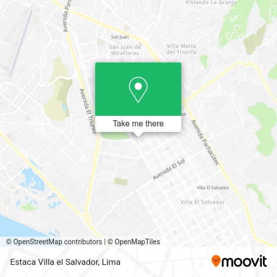 Estaca Villa el Salvador map