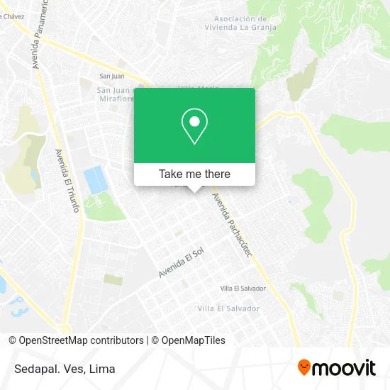 Sedapal. Ves map