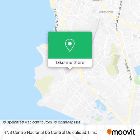 INS Centro Nacional De Control De calidad map