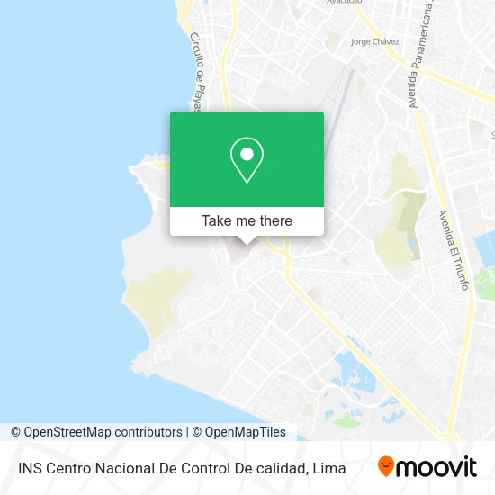 Mapa de INS Centro Nacional De Control De calidad