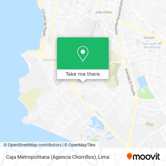 Caja Metropolitana (Agencia Chorrillos) map