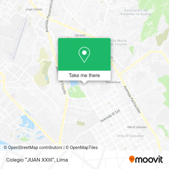 Mapa de Colegio “JUAN XXIII“