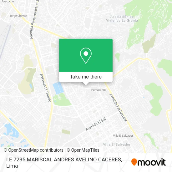 I.E 7235 MARISCAL ANDRES AVELINO CACERES map