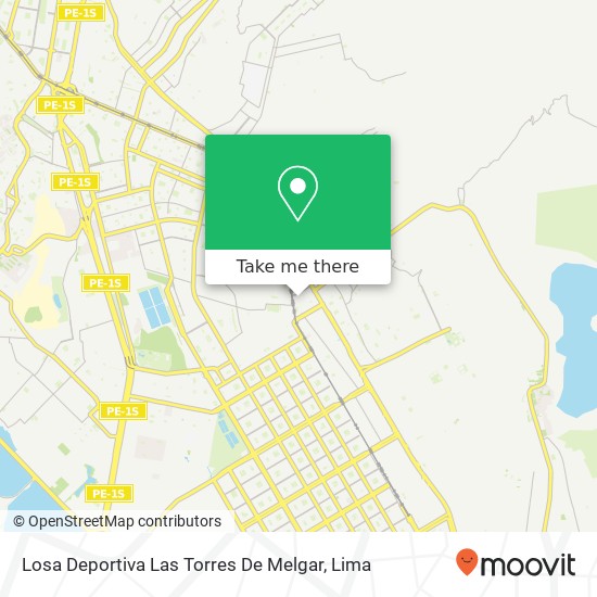 Mapa de Losa Deportiva Las Torres De Melgar