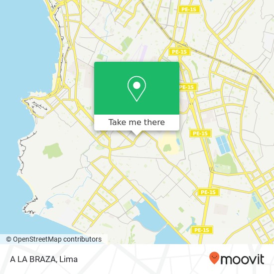A LA BRAZA map