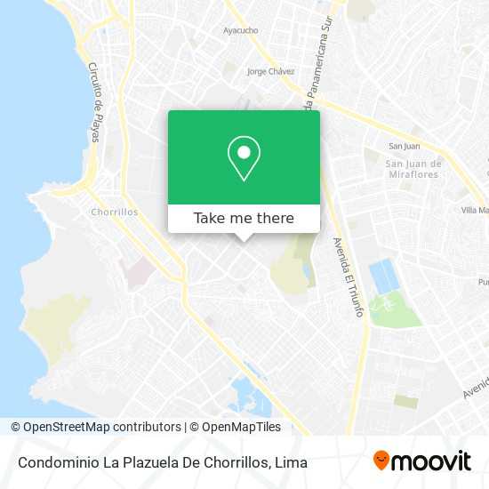 Mapa de Condominio La Plazuela De Chorrillos