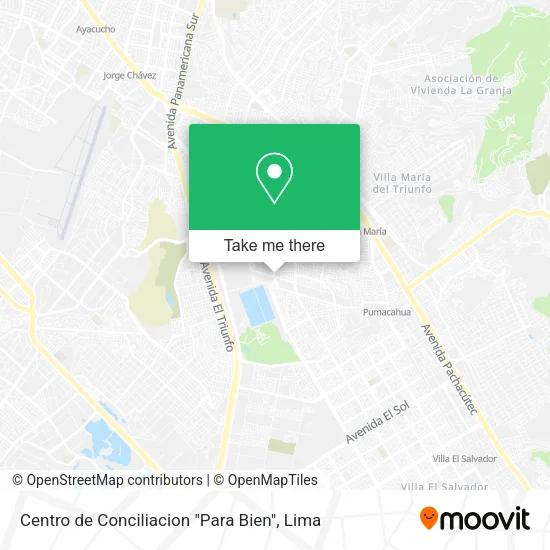 Centro de Conciliacion "Para Bien" map