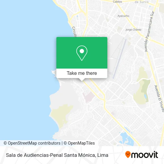 Mapa de Sala de Audiencias-Penal Santa Mónica