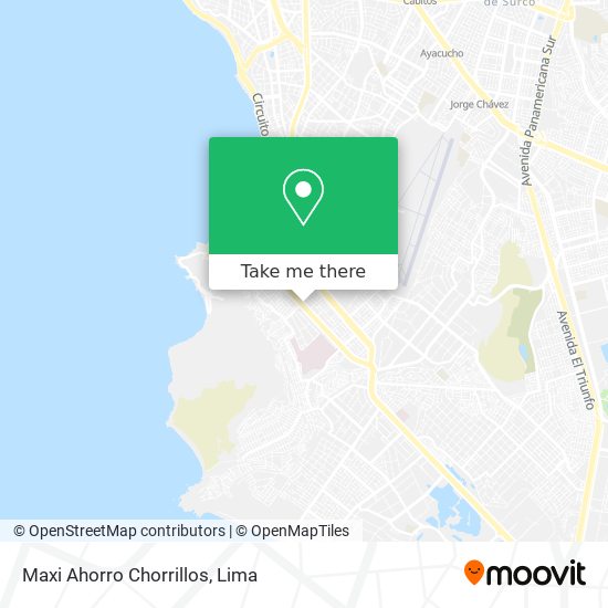 Maxi Ahorro Chorrillos map