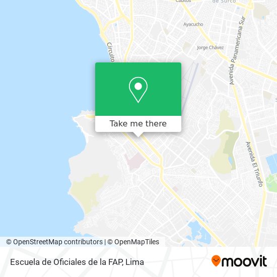 Escuela de Oficiales de la FAP map