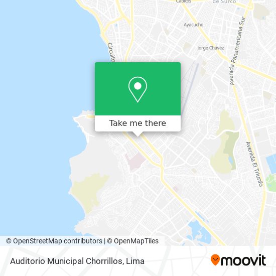 Auditorio Municipal Chorrillos map