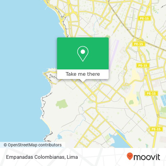 Empanadas Colombianas map