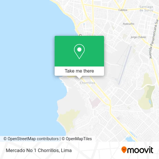 Mercado No 1 Chorrillos map