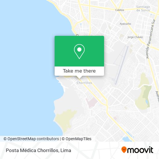 Posta Médica Chorrillos map