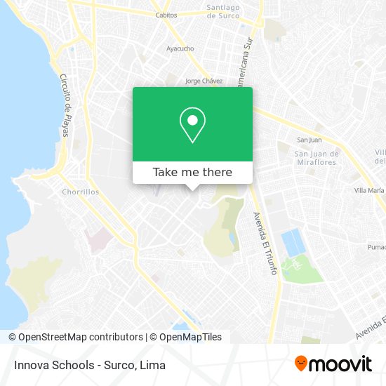 Innova Schools - Surco map