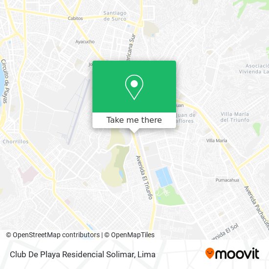 Club De Playa Residencial Solimar map