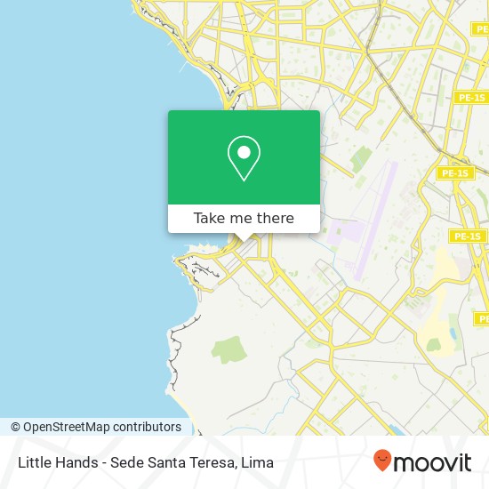 Little Hands - Sede Santa Teresa map