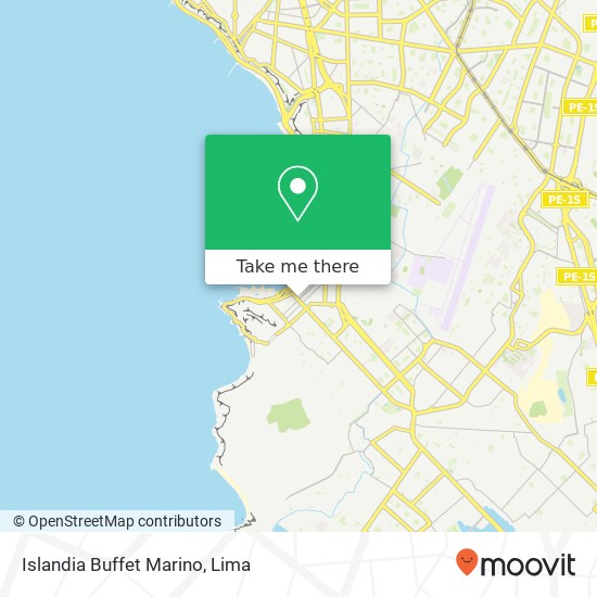 Islandia Buffet Marino map