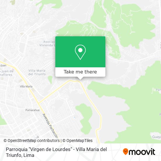 Parroquia "Virgen de Lourdes" - Villa Maria del Triunfo map
