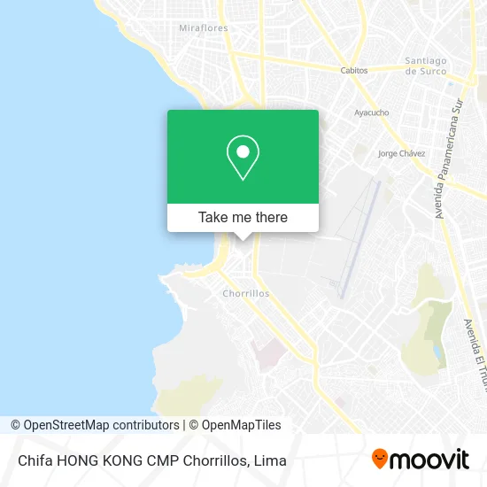 Chifa HONG KONG CMP Chorrillos map