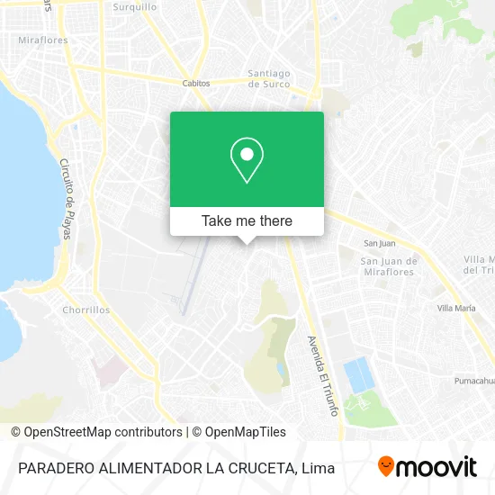 Mapa de PARADERO ALIMENTADOR LA CRUCETA