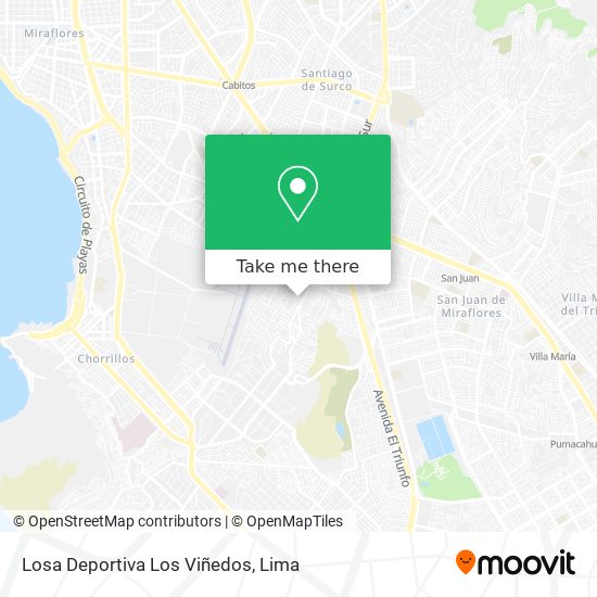 Losa Deportiva Los Viñedos map