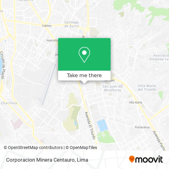 Corporacion Minera Centauro map