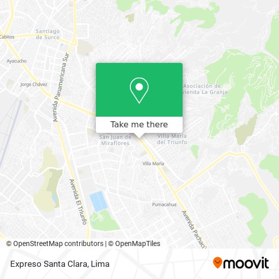 Expreso Santa Clara map