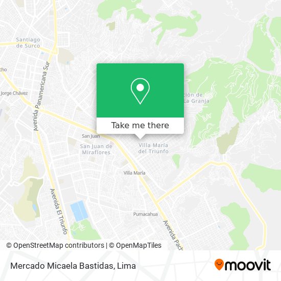 Mercado Micaela Bastidas map