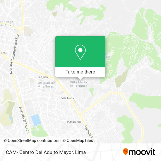 CAM- Centro Del Adulto Mayor map