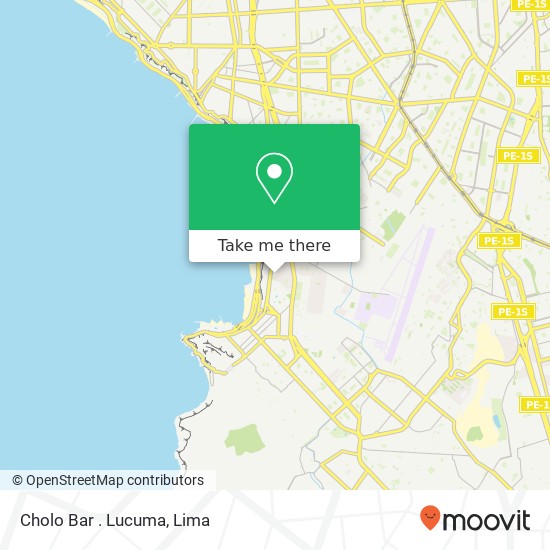 Cholo Bar . Lucuma map