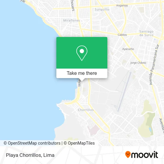 Playa Chorrillos map