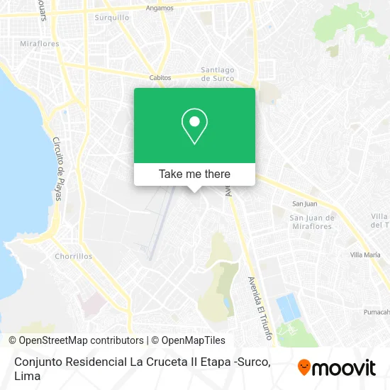 Conjunto Residencial La Cruceta  II Etapa -Surco map