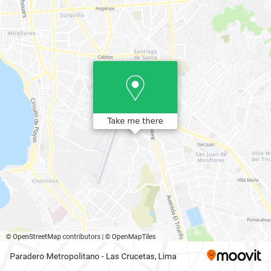 Paradero Metropolitano - Las Crucetas map