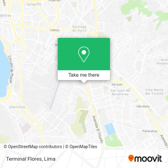 Mapa de Terminal Flores