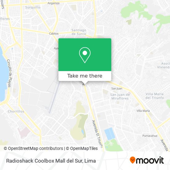 Radioshack Coolbox Mall del Sur map