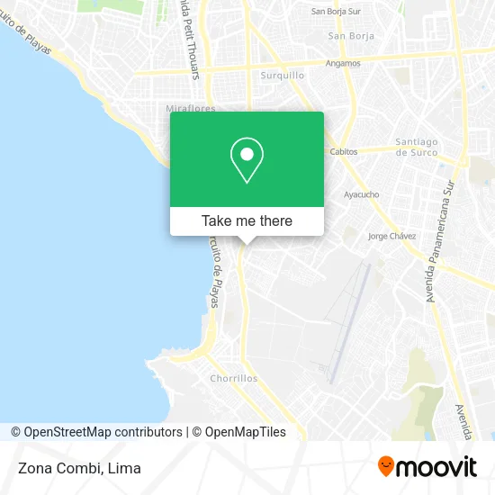 Mapa de Zona Combi