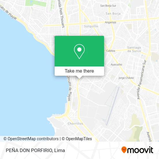 Mapa de PEÑA DON PORFIRIO