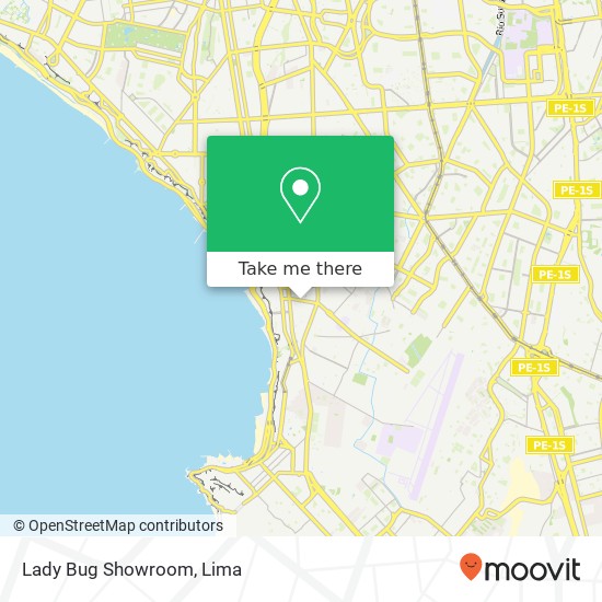 Lady Bug Showroom map