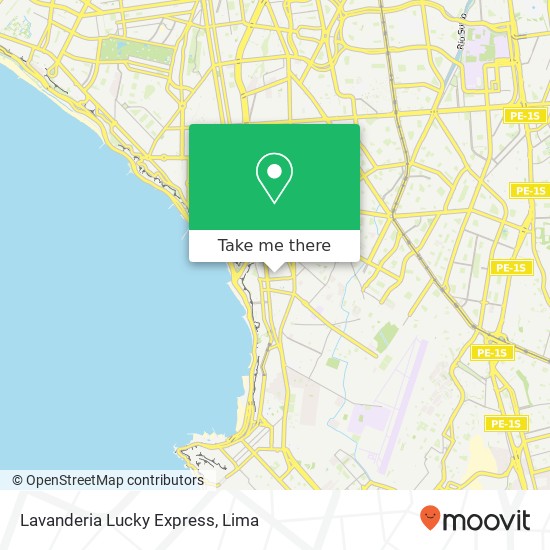 Lavanderia Lucky Express map