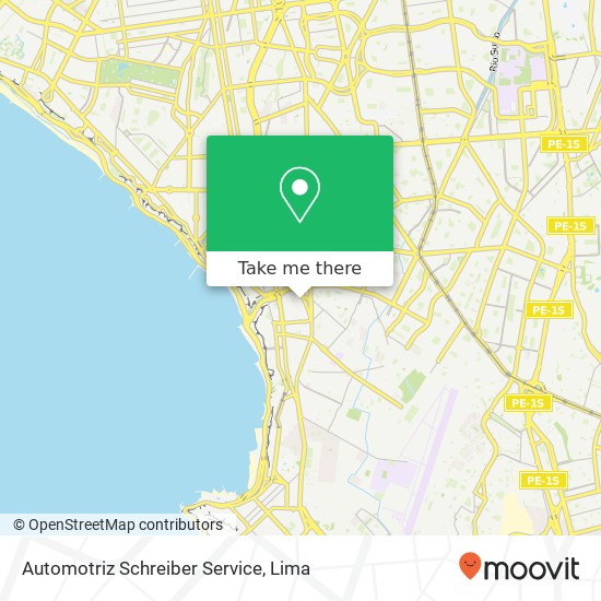 Automotriz Schreiber Service map