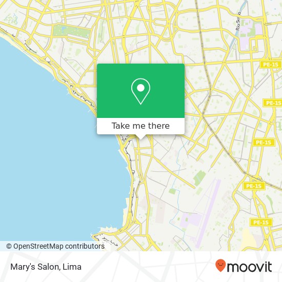 Mary's Salon map