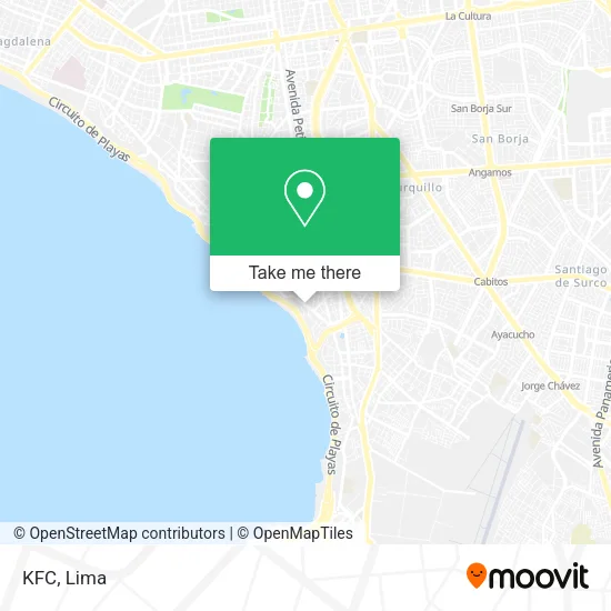 Mapa de KFC