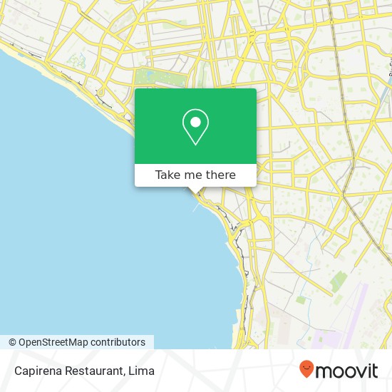 Capirena Restaurant map