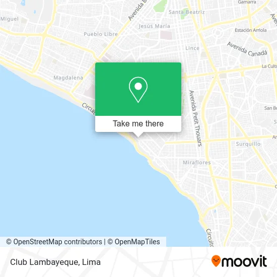Club Lambayeque map