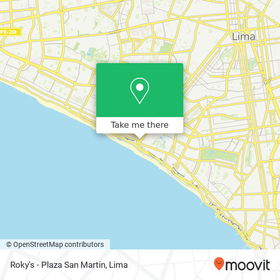 Roky's - Plaza San Martin map