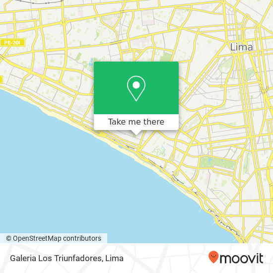 Galeria Los Triunfadores map