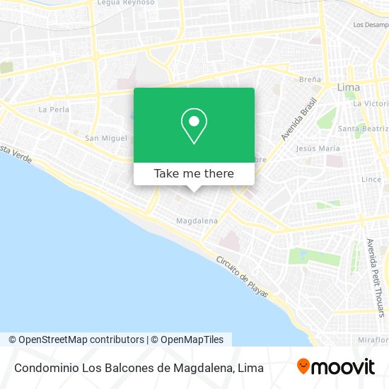 Mapa de Condominio Los Balcones de Magdalena