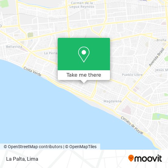 La Palta map