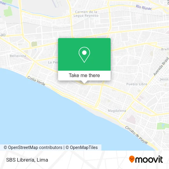 Mapa de SBS Librería
